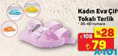 JUNO KADIN EVA ÇİFT TOKALI TERLİK